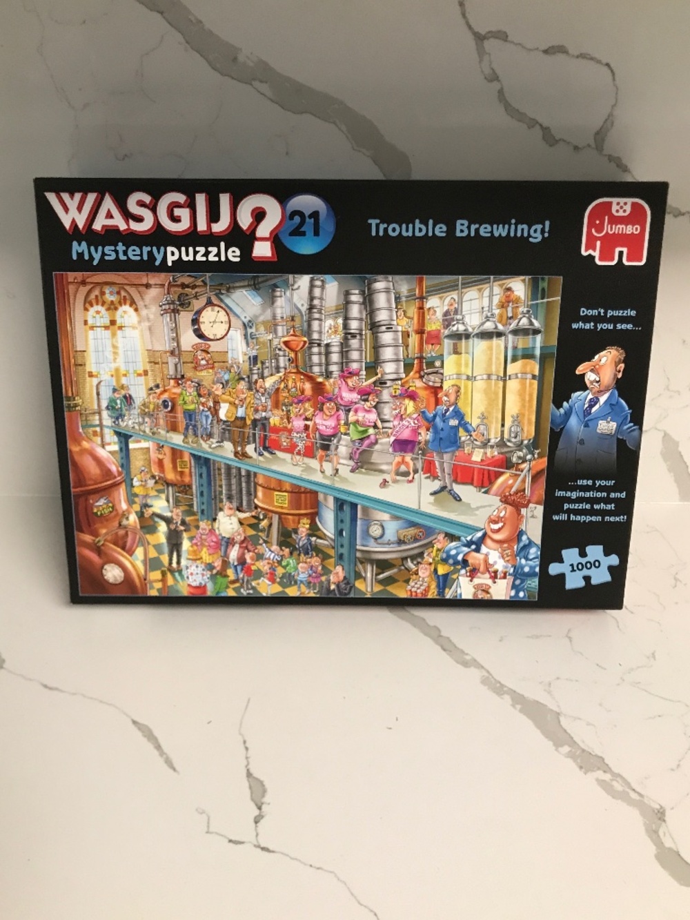 Wasgij Mystery Puzzle 21 “Trouble Brewing” by Jumbo 1000 pieces